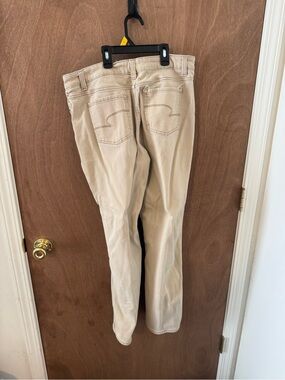 Beige Women's Straight-Leg Jeans